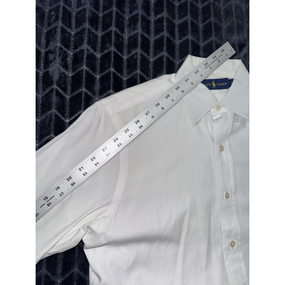 Polo Ralph Lauren Men's Button Down Poplin Shirt White Size Small - Picture 7 of 8